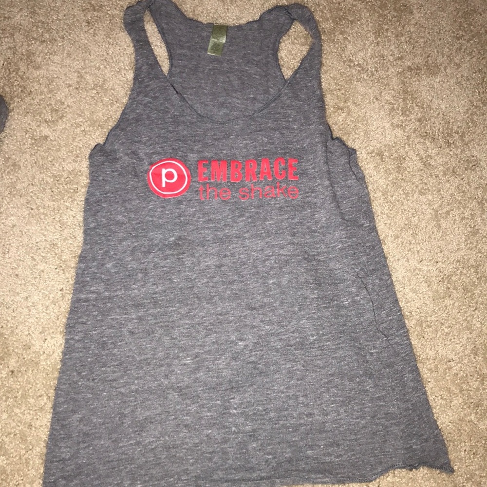 Gray Pure Barre Tank RUNS SMALL